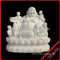 Natural Marble Stone Laughing Buddha Statues For Sale